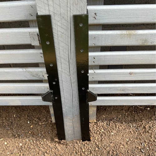 Angled fence post repair - fence,