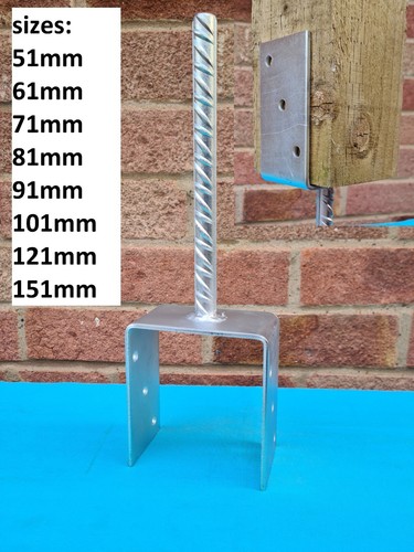Heavy duty galvanised - u, shape