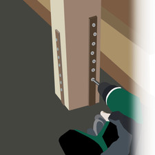 Easy Fence Post Repair Stakes