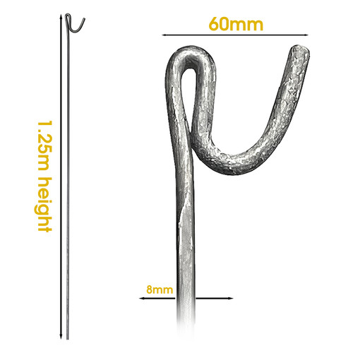 Fencing pins thick steel - pins,